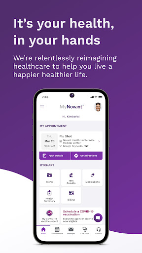 Android application MyNovant screenshort