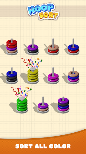 Hoop Sort - Color Ring Puzzle Screen 2