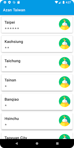 Jadwal Sholat Taiwan Screen 2