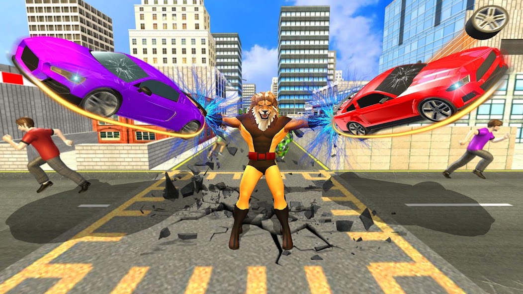 Scary Lion Crime City Attack 1.5 APK + Mod (Unlimited money) untuk android