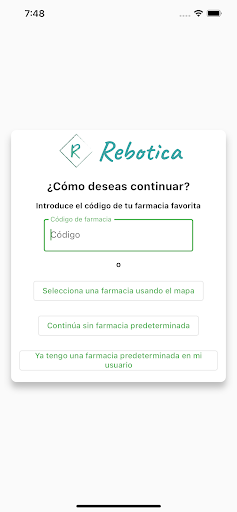 Android application Rebotica screenshort