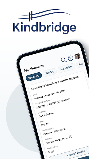 Android application Kindbridge Behavioral Health screenshort