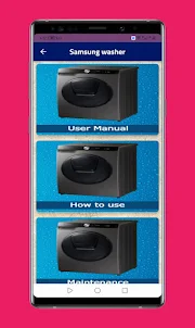 Samsung washer : user manual