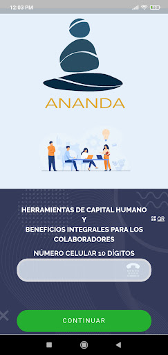 Android application ANANDA screenshort
