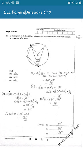 Past PapersAnswers G12 ECZ