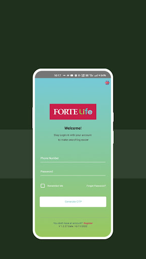 Android application Forte Life Customer App screenshort