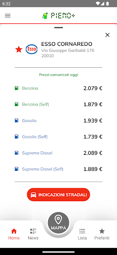 Pieno+: prezzi benzina diesel Screen 3