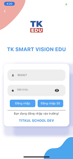Android application TK Smart Vision screenshort