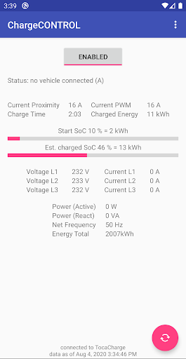 Android application Charge CONTROL - BETA screenshort