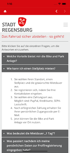 Radlparken Regensburg Screen 3