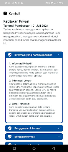 iGO - Sales Activity Heksa Screen 2