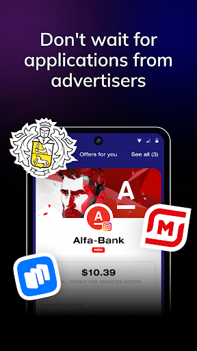 Android application SocialLead -CPA for publishers screenshort