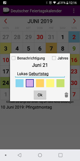Deutsch Kalender 2023 Screen 3