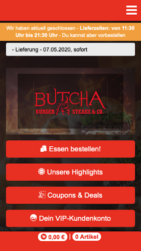 Android application BUTCHA – SINDORF / KERPEN screenshort