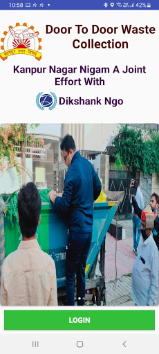 Android application Dikshank D2D Waste Collection screenshort