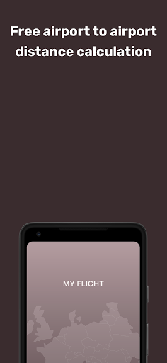 Android application Airport Distance Calculator screenshort