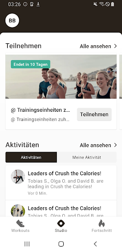Sportenau Fit App Screen 2
