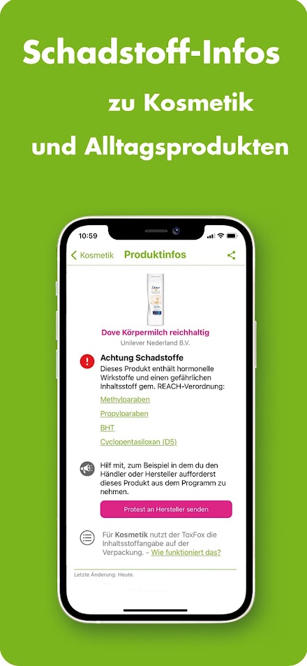ToxFox: Der Produktcheck Screen 1
