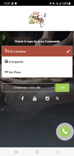 Android application ALLO PIZZA PLUS screenshort