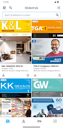 Android application Gebäudetechnik E-Paper App screenshort