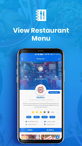 Android application Dining Caddy screenshort