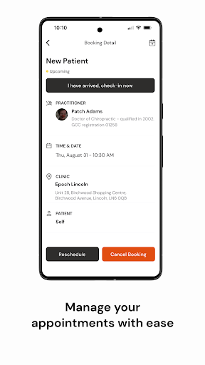 Android application Epoch Lincoln screenshort