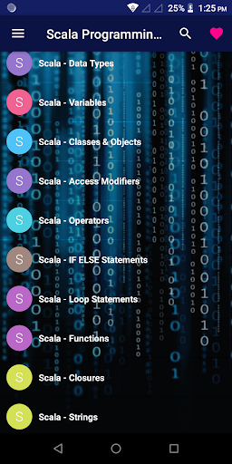 Android application Scala Programming Pro screenshort
