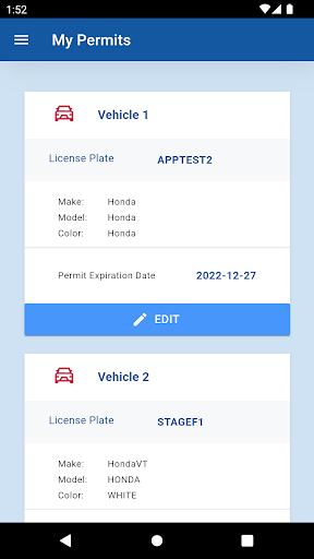 Virtual Parking Permits Screen 3