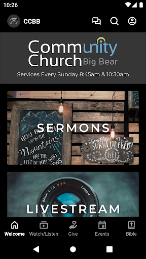 Android application Community Church Big Bear screenshort