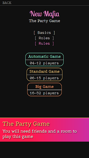 Android application Mafia. The Party Game screenshort