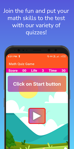 Math Quiz Game Screen 2