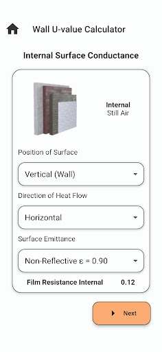 U-value Calculator Lite Screen 3