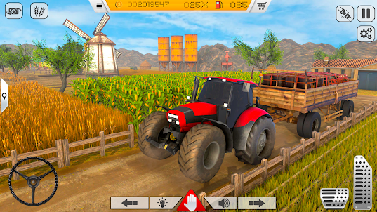 Modern Tractor Farming Game 3D