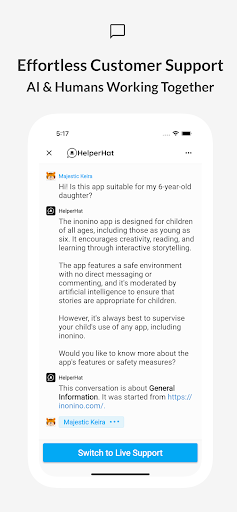 HelperHat – Live Chat Support