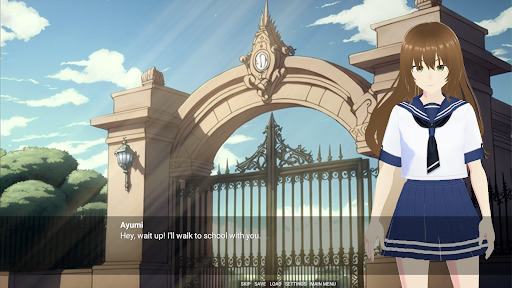 The Five Friends: Visual Novel Screen 3