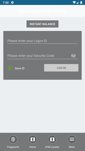 YourGCU Mobile Banking Screen 2