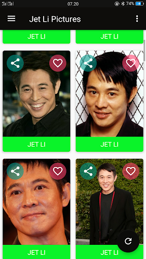 Android application Jet Li Pictures screenshort