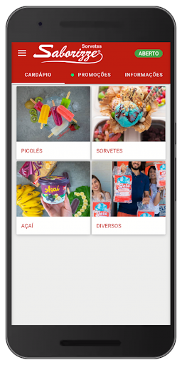 Android application Sorvetes Saborizze screenshort