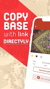 Clash base layouts with link Screenshot