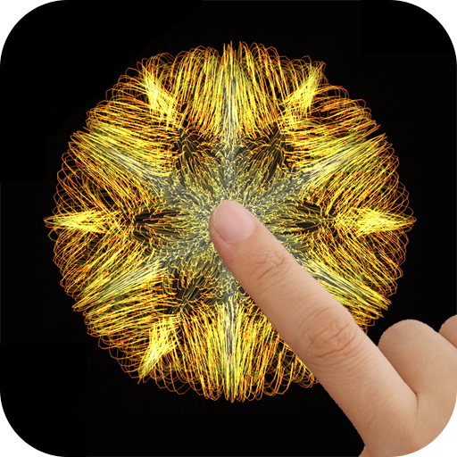 Triple Particle Flow - luxury logo