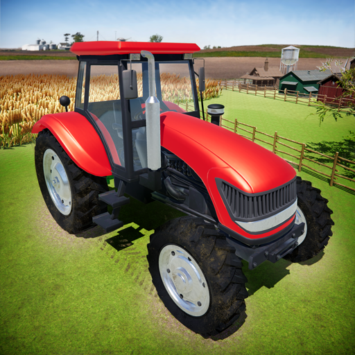 Farm Tractor Driving Farm Game logo