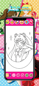 Sailor Moon para colorear anim