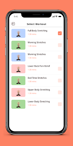 Android application Zenova Yoga screenshort