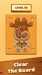 Unscrew Wood Nut & Bolt Puzzle 4