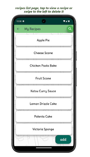 My Recipes Screen 2