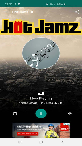 Android application Hot Jamz Radio Amsterdam screenshort