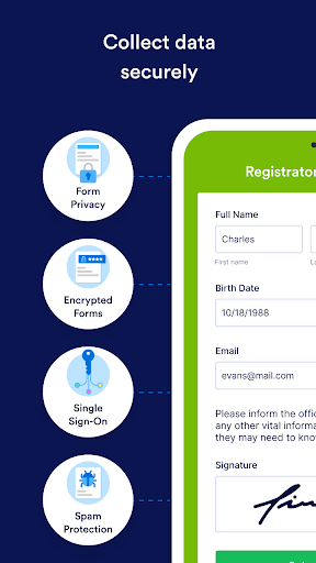 Screenshot of Jotform Enterprise Mobile