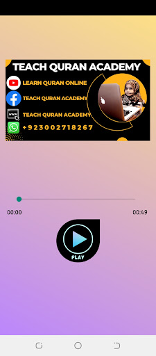 Android application Surah Kausar Audio screenshort