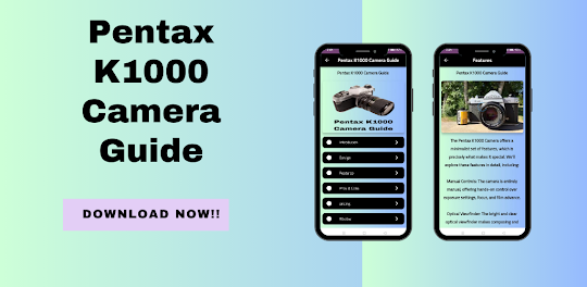 Pentax K1000 Camera Guide