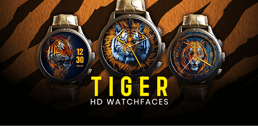 Android application Tiger HD Watchface for Wear OS screenshort